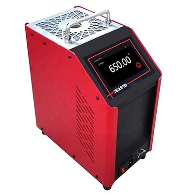 Horno de pozo seco portátil de alta precisión para resistencia térmica y termopar Pt100