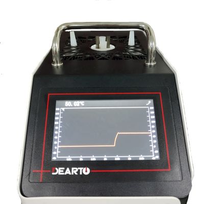 0.01C Resolución de la pantalla Horno de calibración de temperatura de bloque seco portátil -20 a 140C
