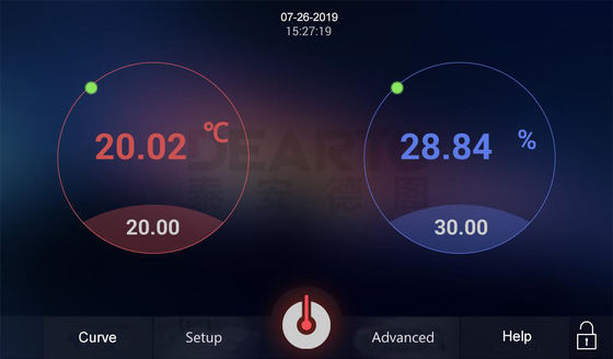 Calibración del termohigrómetro Cámara de ensayo estándar 120L con soporte de OBM personalizado