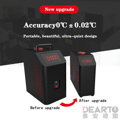 7.4kg Peso neto Diseño de cero grados Termostato de pozo seco con una relación de resolución de 0,001C