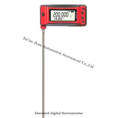 0.001C Display Resolution Resistencia de platino Termómetro de laboratorio digital con soporte OEM